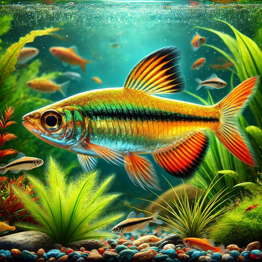 Barbus arulius Tri -pásmový brada