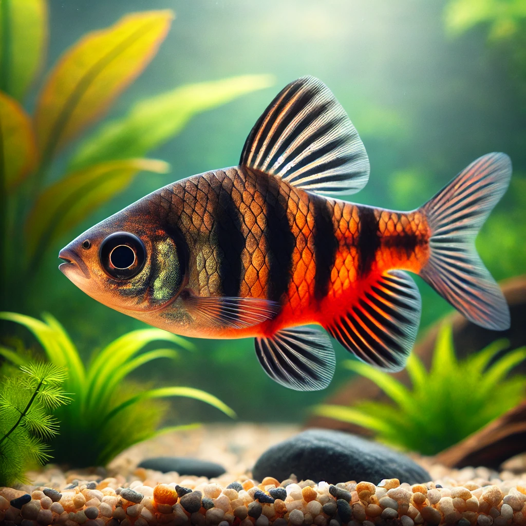 Barbus nigrofasciatus Vousatý