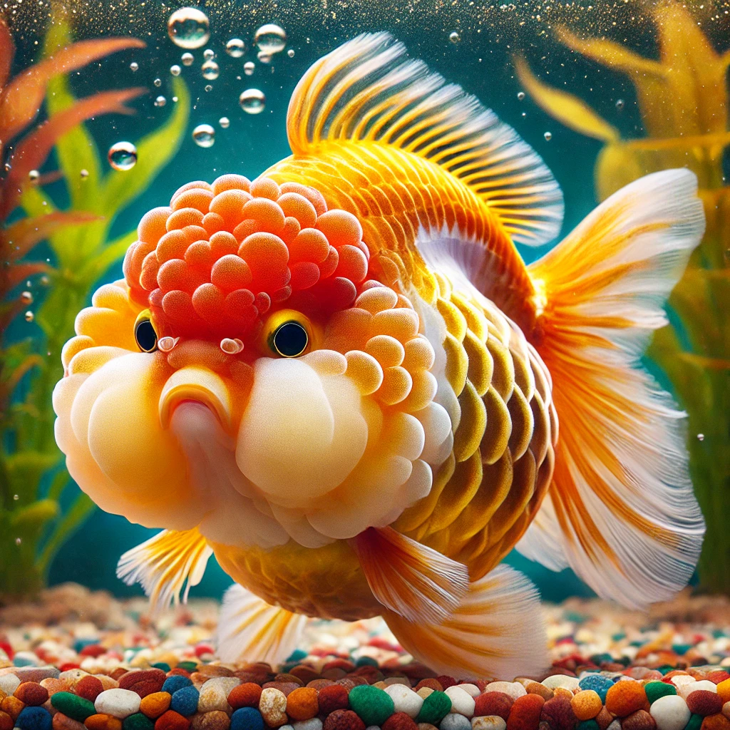 Carassius auratus lion Levova hlava