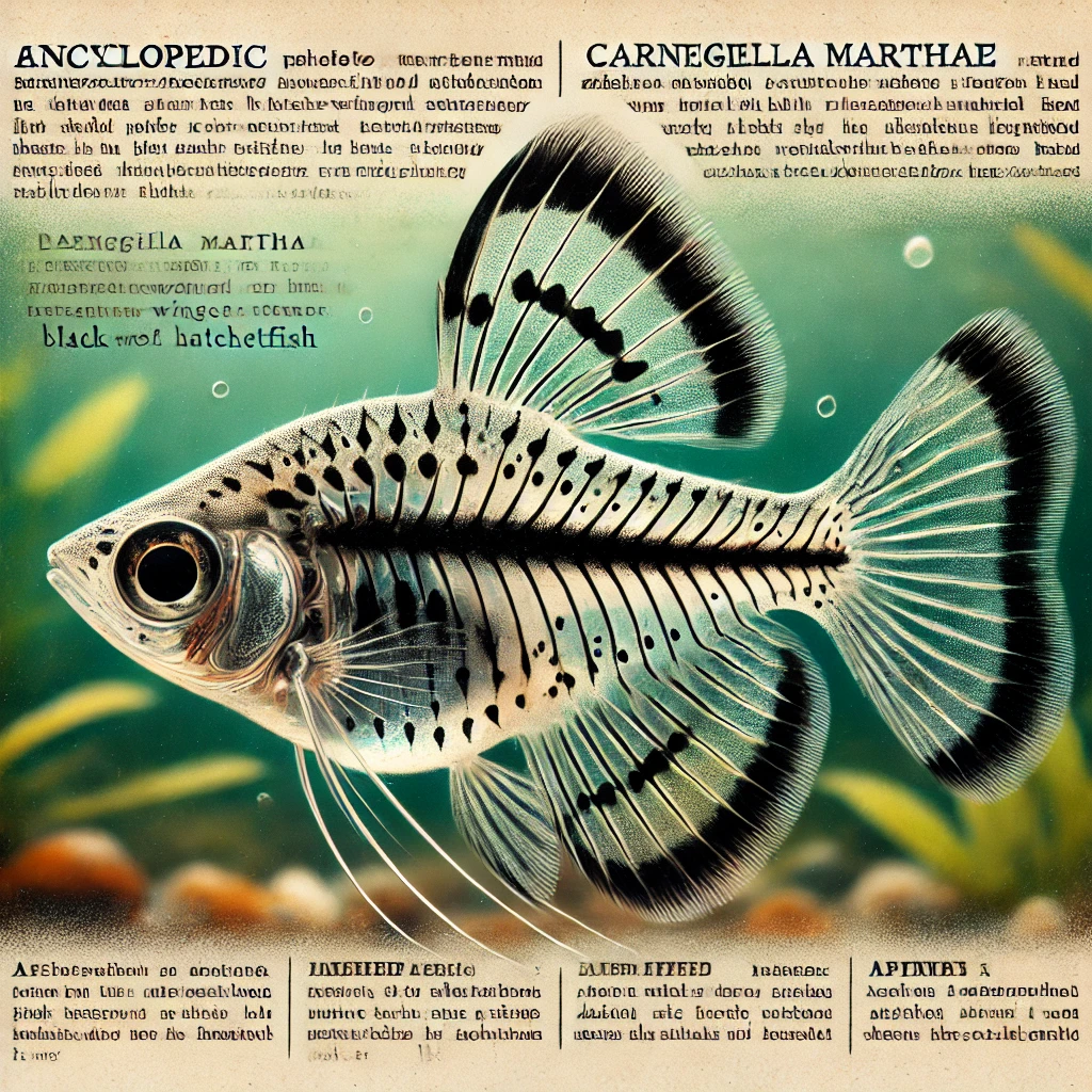 Carnegiella marthae Ryby z čiernych krídel
