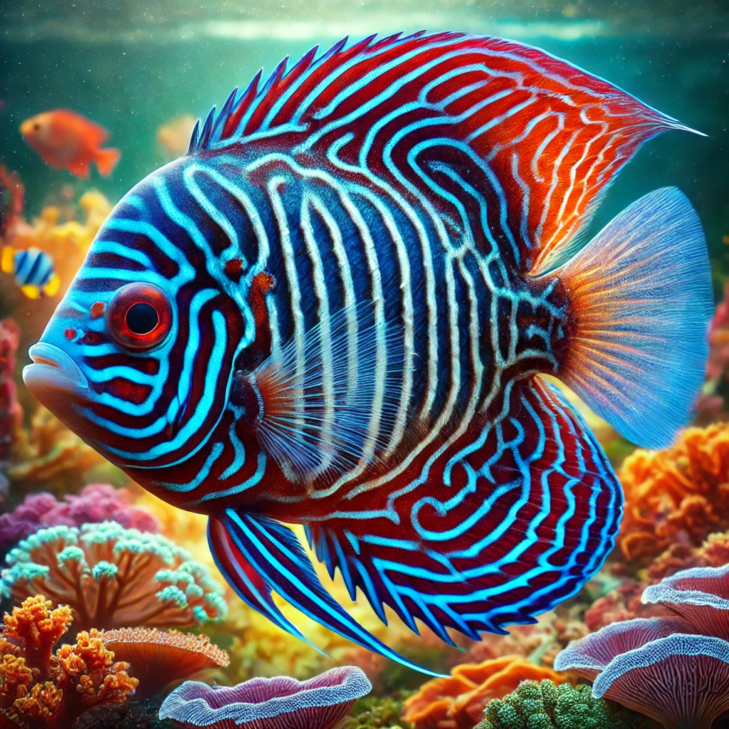 Centropyge bispinosus Ryba z tmavého anjela