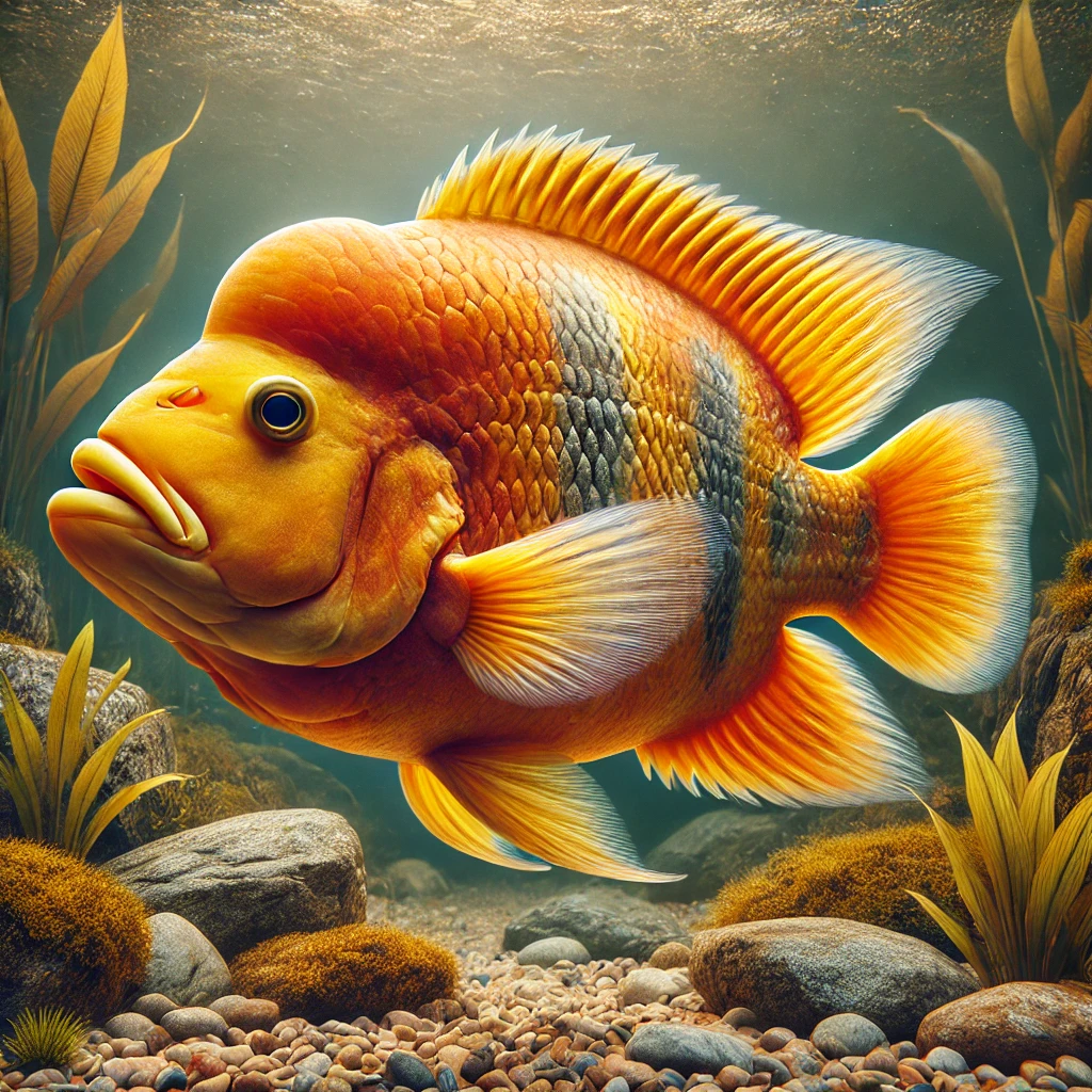 Cichlasoma citrinellum červený diabol