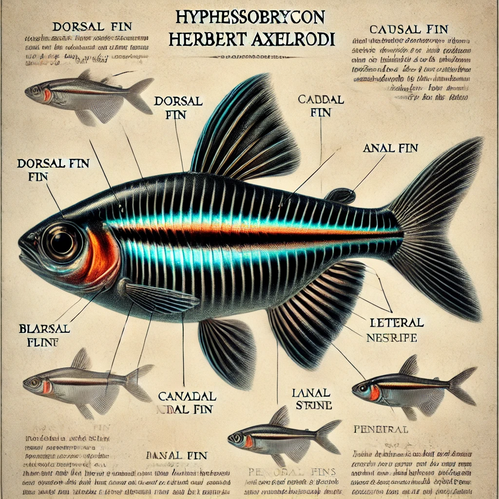 Hyphessobrycon herbertaxelrodi Čierny neón