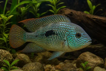 Aequidens rivulatus (Biely pás Acara)