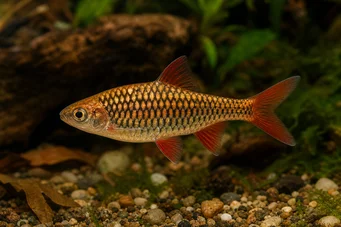 Barbus oligolepis (Kockovaný brada)