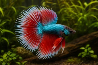 Betta splendens halfsun Bojovník