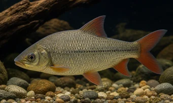 Distichodus noboli (Červené plutvy Distichodus)