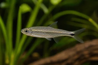 Micralestes sp. Africká tetra s červenými plutvami