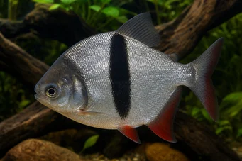 Myleus schomburgkii Schomburgk Myleus, čierny bar myleus