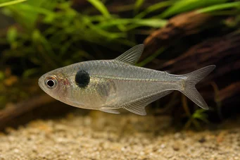 Phenacogaster megalostictus (Veľká škvrna sklenená tetra)