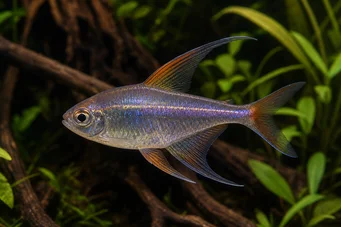 Phenacogrammus huloti Kongo tetra s čiernymi pásmi