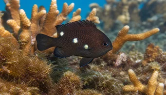Stegastes planifrons Oranžová