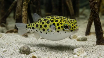 Tetraodon nigroviridis (Zelený tetrodón)