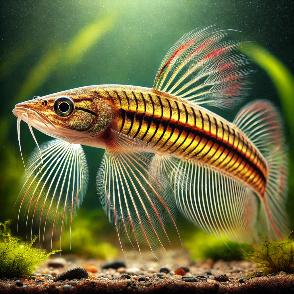 Nannostomus eques Tubulárna ústa -Ceruzk...