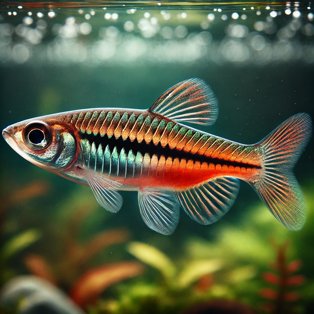 Rasbora pauciperforata Červená čiara Rasbora